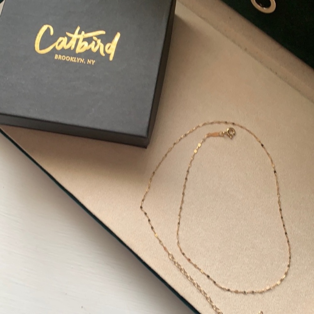 SOLD ! Catbird Tinsel Chain Necklace Choker 16.75” - Picture 5 of 11